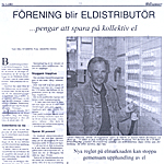 Artikel i allt om bostadsrtt nr:3 2003 Freningen blir eldistrubutr... pengar att spara p kollektiv el